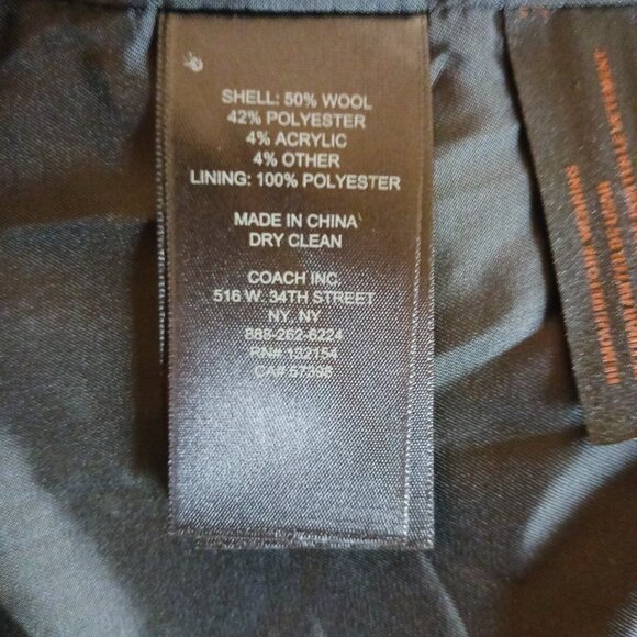 Coach Leopard Print Oversized Coat Size Large, Luxury, Wool Blend, Elevated - Picture 15 of 16